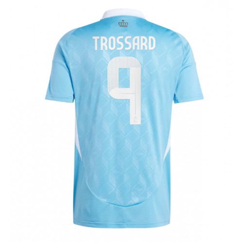 Stroje piłkarskie Belgia Leandro Trossard #9 Koszulka Wyjazdowej ME 2024 Krótki Rękaw